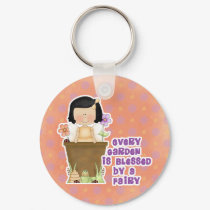 Garden Blessed by Fairy keychains by cutespot Garden Blessed by Fairy keychains