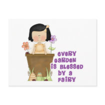 Garden Blessed by Fairy postcards