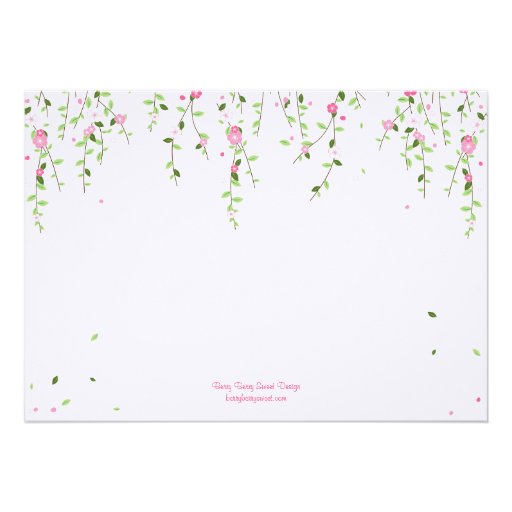 Garden Blooms Bridal Shower Invitation
