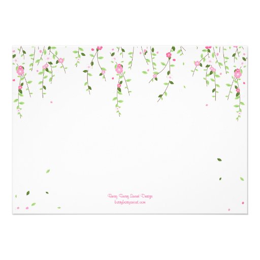 Garden Blooms Wedding Invitation