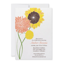 Garden Blossoms Shower/Party Invitation invitation