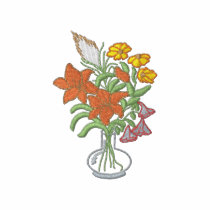 Garden Bouquet embroidered shirts by ZazzleEmbroidery Garden Bouquet embroidered shirts