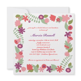 Garden Bridal Shower Invitation zazzle_invitation