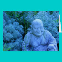 Garden Buddha (Blank Photo Card) cards
