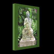 Garden Buddha canvas prints