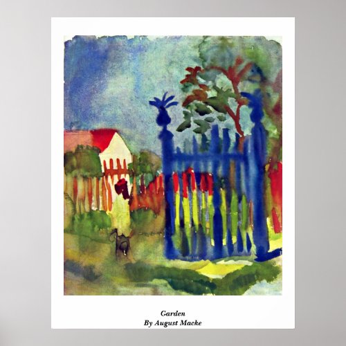 Garden By August Macke Print