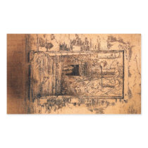 Garden by James Abbott McNeill Whistler Rectangular Sticker