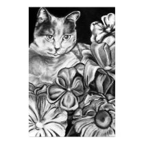Garden Cat posters by abrock Garden Cat posters