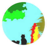 Garden Cats Stickers Garden Cats Stickers