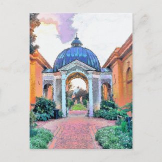 Garden, City Park, New Orleans postcard