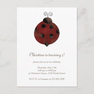 Garden Collection · Ladybug postcard