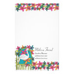 Garden Crane Stationery Design