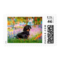 Garden - Dacshund (BT16) Postage Stamp