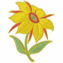 Garden Diva - Yellow Flower embroidered shirts