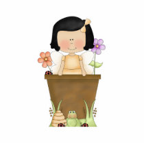 Garden Fairy in Flower Pot photo sculptures by cutespot Garden Fairy in Flower Pot photo sculptures