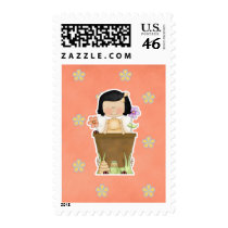 Garden Fairy in Flower Pot postage by cutespot Garden Fairy in Flower Pot postage