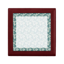 Garden Floral Teal Tile Gift Box