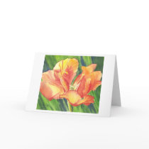 Garden Flourish watercolor art greeting card