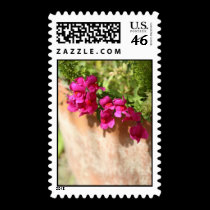Garden Flowerpot Postage Stamp