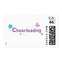 Garden Flutter Cheerleading Postage Stamp
