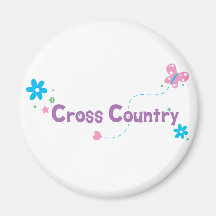 Garden Flutter Cross Country Fridge Magnets