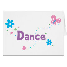 Garden Flutter Dance Greeting Cards