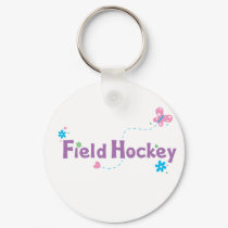 Garden Flutter Field Hockey keychains
