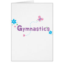 Garden Flutter Gymnastics Greeting Cards
