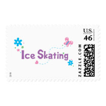 Garden Flutter Ice Skating Stamp