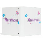 Garden Flutter Marathons 3 Ring Binder