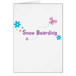 Garden Flutter Snow Boarding Card