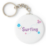 Garden Flutter Surfing Keychains