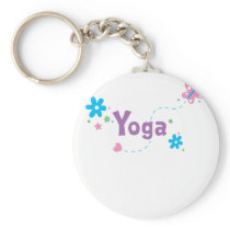 Garden Flutter Yoga Keychain