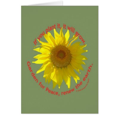 Garden for Peace, card by margueritemanor