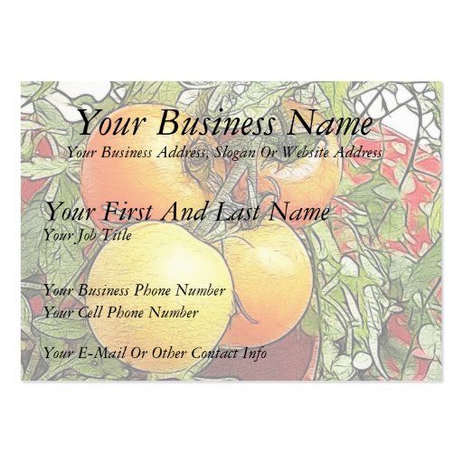 Garden Fresh Heirloom Tomatoes Business Cards