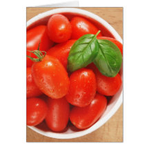 garden fresh tomatoes greeting cards