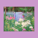 Garden Gate through Flowers canvas prints