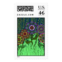 Garden Glow Postage Stamp