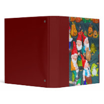 Garden gnome 3 ring binders