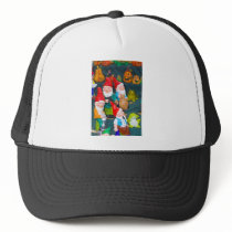 Garden gnome trucker hat