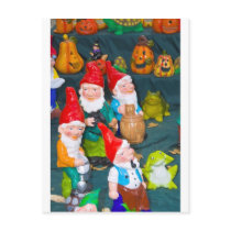 Garden gnome postcard