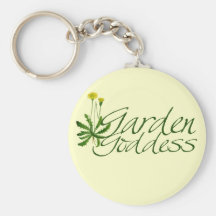 Garden Goddess Keychain