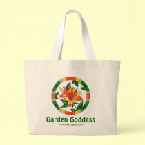 Garden Goddess Tote bags