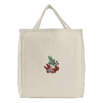 Garden Goddess -Tote embroidered bags