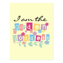 Garden Goddess Tshirts and Gifts Postcards