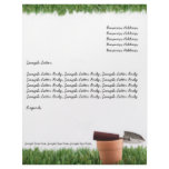 Garden grass frame letterhead
