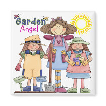 GARDEN Guardian Angel by SRF Refrigerator Magnets
