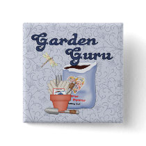 Garden Guru Pinback Button