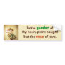 Garden Heart Bumper Sticker