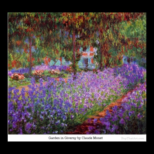 Garden in Giverny by Claude Monet Print